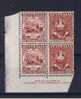RB 719 - Australia 1950 - SG 239/40 - Centenary Of States Imprint Block Of 4 MNH Stamps - Ongebruikt