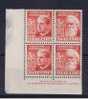 RB 719 - Australia 1951 - SG 241/2 - 50th Anniv Of Commonwealth Imprint Block Of 4 MNH Stamps - Nuevos