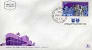 ISRAEL : F.D.C N°405 Avec Tabs - THEATRE "HABIMAH" - FDC