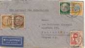 GERMANY -II- 1937 COVER From DRESDEN To MONTEVIDEO - Mit Luftpost Via Sudatlantik - 5 Colors Stamps - Altri & Non Classificati