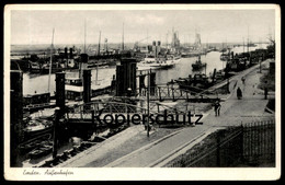 ALTE POSTKARTE EMDEN AUSSENHAFEN Hafen Damper Steamship Steamer Steamboat Bateau à Vapeur Ansichtskarte Postcard Cpa AK - Emden
