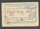 ESTONIA TALLINN 1945 BUS TICKET - Europa