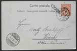 SUISSE - LOCARNO / 1902 Ambulant & Linéaire Sur Carte (ref 1604) - Lettres & Documents