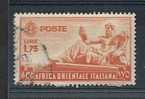 1938 AOI USATO SOGGETTI DIVERSI 1,75 LIRE - RR8457 - Italiaans Oost-Afrika