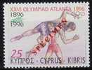 Specimen, Cyprus Sc887 1996 Summer Olympics, Jeux Olympiques. - Ete 1996: Atlanta