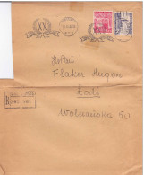 POLOGNE - 1938 - YVERT N°391+406 Sur FRAGMENT De LETTRE RECOMMANDEE De VARSOVIE Pour LODZ - Brieven En Documenten