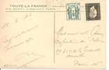 N Y&t  690+671 PAU  Vers PARIS     Le 12 JUIN 1949 - Storia Postale