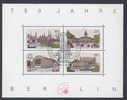 ALLEMAGNE BERLIN Y&T BF 8 BERLIN MONUMENTS 1987  OBLITERE 1er JOUR FDC - Bloques