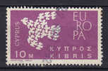 Cyprus 1962 Mi. 197     10 M Europa CEPT - Usados