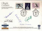 AUTRICHE  Carte   Jo 1988    Tir Biathlon Ski  Patinage Autographes - Tir (Armes)