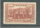 CANADA 1938 -20c Fort Gary Gate - Nuovi