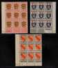 Germany French Occ. Mnh Blocks Of Nine With Control Numbers Year 1945-46  Lot 196 - Emissions Générales