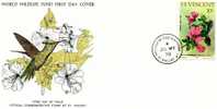 St.Vincent 1976. Crested Hummingbird. Orthorhyncus Cristatus. Colibri. Kuif Kolibrie.Kingstown. FDC WWF. New! - Colibris