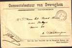 Belg Lettre1919  Lettre De Sweveghem En Franchise Avec Càd Bin Belgique *6. - Sonstige & Ohne Zuordnung