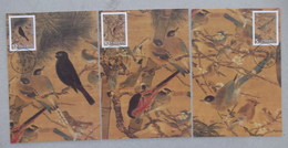 2012 TAIWAN BIRDS PAINTING MC 3V - Maximum Cards