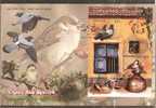 India 2010 Pigeon & Sparrow Birds M/s On FDC Inde Indien - Sparrows