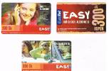 SLOVACCHIA (SLOVAKIA) - EUROTEL (RECHARGE GSM) -  EASY (LOT OF 3 DIFFERENT) - USED  -  RIF. 3158 - Slovaquie