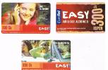 SLOVACCHIA (SLOVAKIA) - EUROTEL (RECHARGE GSM) -  EASY (LOT OF 3 DIFFERENT) - USED  -  RIF. 3158 - Slowakije