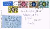 Carta Aerea LONDON 1977 (Gran Bretaña) . Silver Jubilee - Lettres & Documents