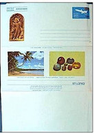 SRI LANKA, Aérogramme SURCHARGE Et Illustré Recto-verso PIERRES PRECIEUSES, Mineraux - Mineralen