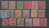 India 1910 - 1936 Used, King George V, Single Large Star, 18 Diff., - 1911-35 Koning George V