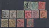 India 1902 -1911 Used, Edward, 13 Diff., - 1902-11 Roi Edouard VII