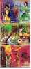 Sangeet Natak Academy, Setenant Vertical Strip,folk Music, Folk Dance, Culture, India - Unused Stamps