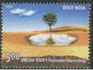 Water Conservation, Rain Water Harvesting, Global Warming, Environment, Landscape, India - Unused Stamps