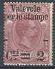 1890 REGNO VALEVOLE X STAMPE 2 SU 50 C MNH ** - RR8546 - Nuovi