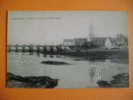 CP PORTBAIL  LE PONT ET LE PHARE A MAREE BASSE  - ECRITE EN 1922 - Pontorson