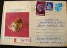 ROUMANIE: MINERAUX Entier Postal Illustré  Ayant Voyagé (postal Stationary) 1976 Pirite - Minerales