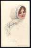 HARRISON FISHER Signed   "CHERRY RIPE"    Old Postcard 1912. - Fisher, Harrison