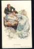 HARRISON FISHER Signed   "THEIR NEW LOVE"    Old Postcard 1912. - Fisher, Harrison