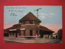 Depot-Train Station--   Cherryvale  Ks   Frisco  Depot-- Ca 1910---===ref 187 - Autres & Non Classés