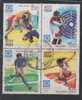 Se-tenent Block Of 4, Olympics, Sports, Wrestling, Hockey, Shooting, Hockey, - Usados