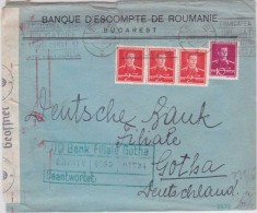 ROUMANIE - 1941 - LETTRE COMMERCIALE Avec CENSURE De BUCAREST Pour GOTHA (ALLEMAGNE) - Covers & Documents