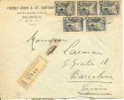 Greece Postal History Cover 1929 To Spain Registered. Lettre Recommande. Voir 2 Scan - Lettres & Documents