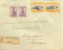 Greece Postal History Cover 1927 To Spain Registered. Lettre Recommande. Voir 2 Scan - Storia Postale