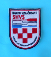 CROATIA ROWING FEDERATION Patch ( FISA ) * Croatie Aviron Ecusson Remo Rudern Rudersport Ruder Canottaggio Roeien - Roeisport