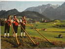 29 ALLGAUER ALPHORNBLASER  DEUTSCHLAND GERMANY POSTCARD YEARS  1970 OTHERS  IN MY STORE - Music