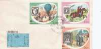 Laos 1990. Beautiful Fdc. London 90. Baloons, Horse, Elephant. . - Otros & Sin Clasificación