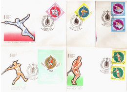 Russia USSR 1973 FDC X5 Universiade Games, Sport Sports - FDC