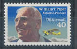 Timbre(s) Neuf(s) **des Usa, N°122pa  Y Et T, William Piper, Pionnier De L'aviation, 1991 - 3b. 1961-... Nuovi