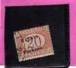 PECHINO 1918 SEGNATASSE POSTAGE DUE TASSE TAXES CENT. 8 C SU 20 C USATO USED OBLITERE' - Pekin