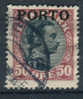 Denmark 1921. Surcharged PORTO. 50 øre - Impuestos
