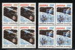 POLAND 1979 SPACE EXPLORATION & RESEARCH BLOCKS OF 4 NHM Cosmos Man On The Moon Satellite Rocket Flight - Russie & URSS