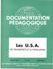 LES U.S.A. - LES TRANSPORTS ET LA POPULATION - DOCUMENTATION PEDAGOGIQUE ROSSIGNOL MONTMORILLON 1956 - Didactische Kaarten