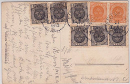 Delcampe - SVERIGE - 1912 - CARTE POSTALE De KARLSKRONA Pour HALLE (ALLEMAGNE) - Lettres & Documents