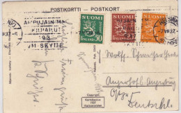 FINLAND - 1937 - CARTE POSTALE De VANHA-KIRKKO Pour L'ALLEMAGNE - Cartas & Documentos