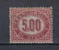 SS6157 - REGNO 1875 ,  Servizio Il 5 Lire N. 7  *  Centrato - Dienstzegels